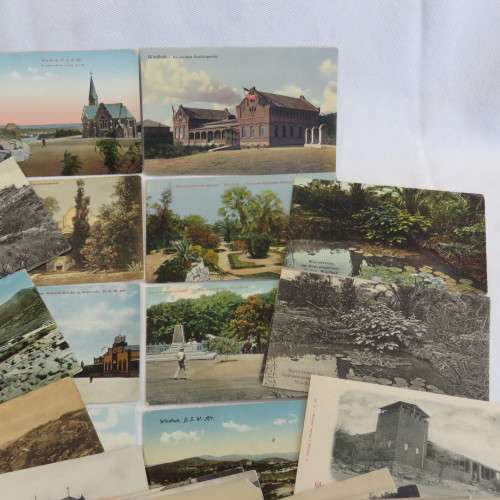 27 Antique DSWA postcards all with scenes from Windhoek, South West Africa