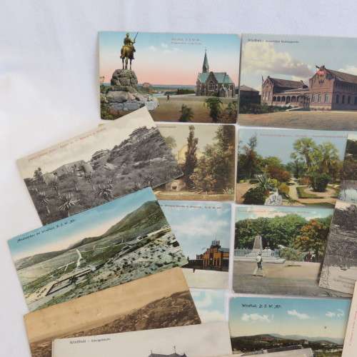 27 Antique DSWA postcards all with scenes from Windhoek, South West Africa