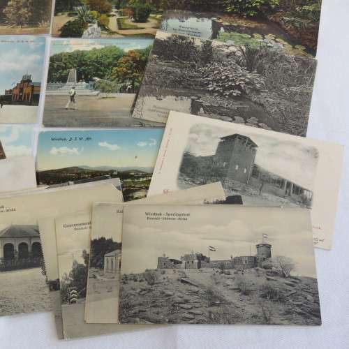 27 Antique DSWA postcards all with scenes from Windhoek, South West Africa