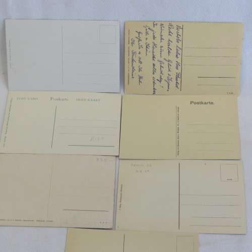 7 Antique DSWA postcards with scenes from Windhoek, South West Africa