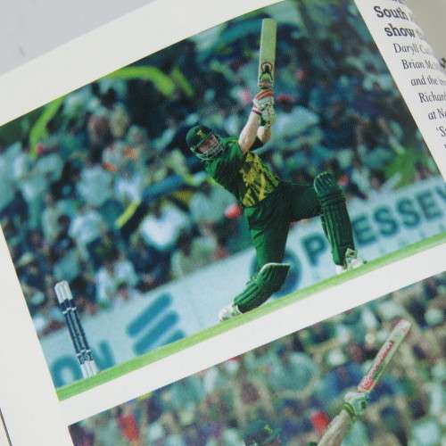 Book `Hansie and the Boys` presented by Author to SA Cricket coach Bob Woolmer