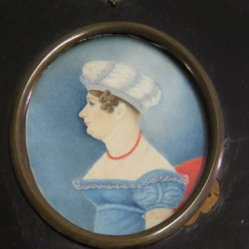 1824 Pair of small paintings by Francis Robinson - Signed by artist