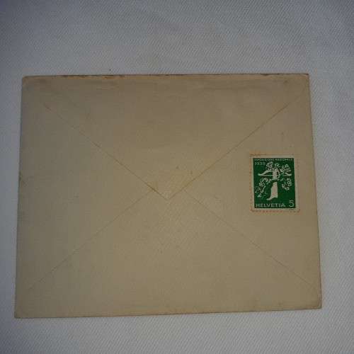 Postal cover from Locarno, Barcelona dated 10 April 1940 with 6 Barcelona stamps