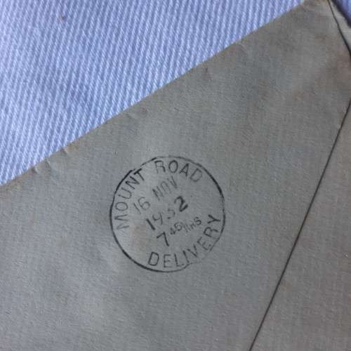 Airmail cover from Edinburgh to Madras, India with sixpence stamp - Dated 4 November 1932