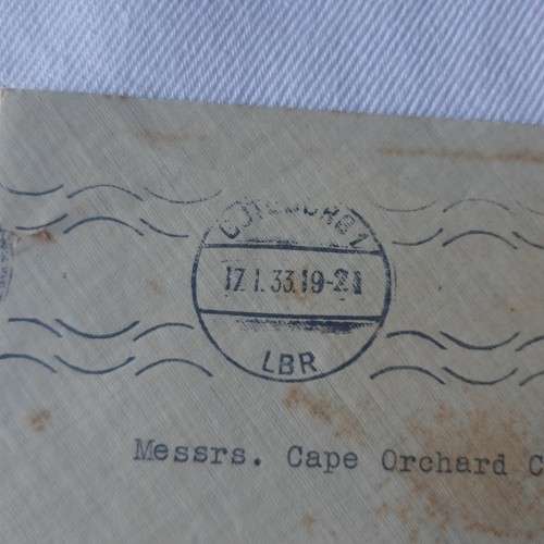 Postal cover from Gothenburg, Sweden to South Africa with 25 ore stamp - Dated 17 January 1919