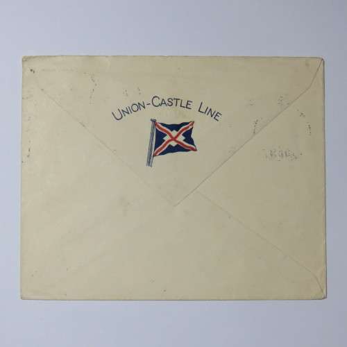 Postal cover from Cape Town to Simonstown on 15 January 1932 with three halfpence stamp