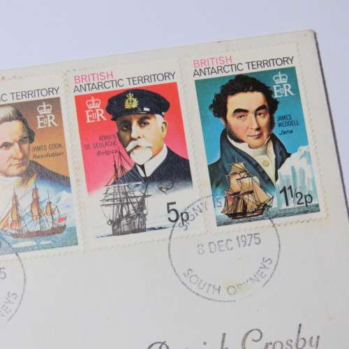 Airmail cover from Signy Islands South Orkneys to Pietermaritzburg, South Africa on 6 December 1975