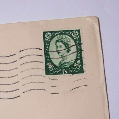 Airmail cover from London to Johannesburg, South Africa on 1 February 1957 with British 1`3s stamp