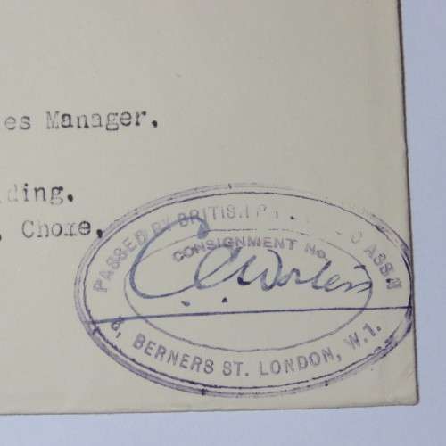 Airmail cover from London to Tokyo, Japan on 3 April 1953 with 11 pence and seven pence stamps