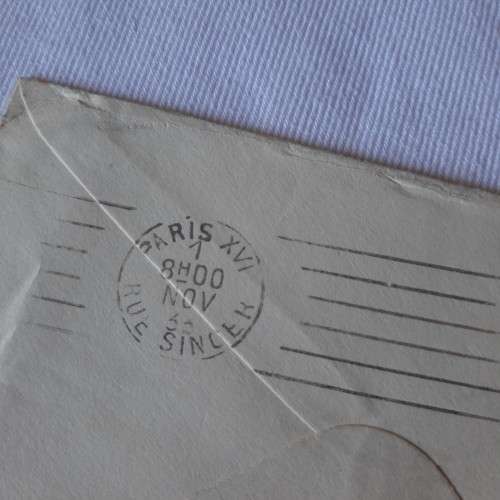 Uprated Postal cover from Tuakau, New Zealand to Paris, France with New Zealand 1d and 2pence stamps