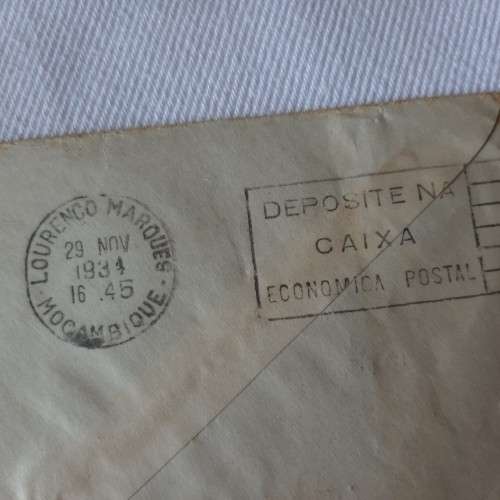 Postal cover from Solo, Indonesia to Worcester, South Africa with 4 Nederlandsch-Indie stamps