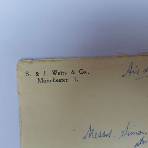 Postal cover from Manchester, England to Port Elizabeth, South Africa - with 2/6 British stamp