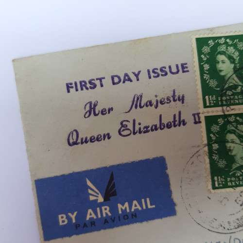 Airmail First day issue Christmas cover from United Kingdom to Transvaal, South Africa
