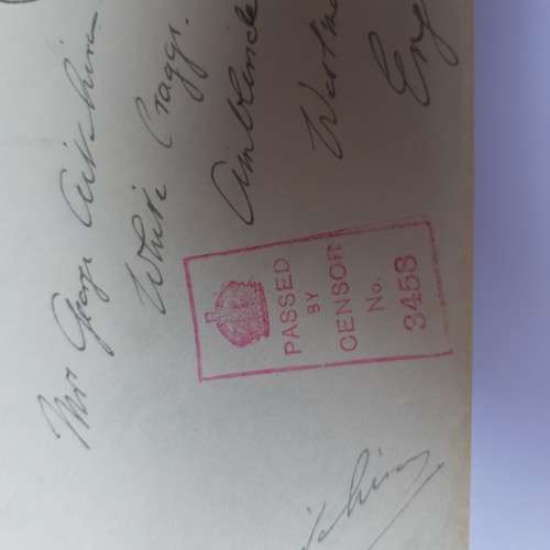 An active service cover posted by Army Post Office - 31 October 1917 - To England - Passed by censor
