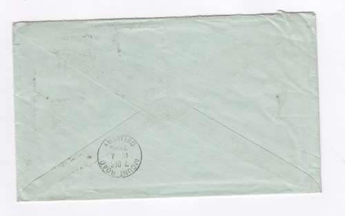 Airmail cover from England to Madras, India - 24 November 1932 with 5pence and 6pence stamps