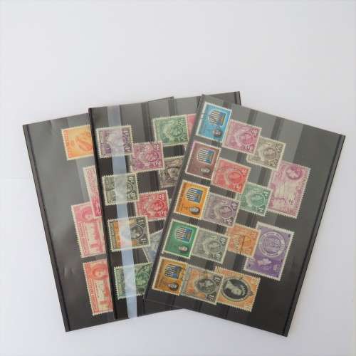 Lot of 3 cards with 40 Northern Rhodesia stamps