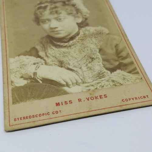 Antique photo of Rosina Vokes - British burlesque actress and dancer cicra 1870`s