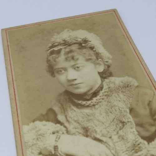 Antique photo of Rosina Vokes - British burlesque actress and dancer cicra 1870`s