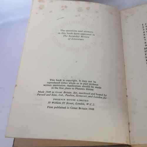 Biblioquiz of What do you Know? -- by Howard Collins - 1948 edition