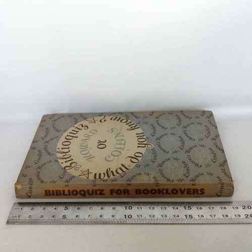 Biblioquiz of What do you Know? -- by Howard Collins - 1948 edition