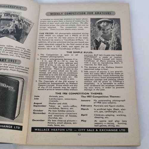 The Photographic Blue Book 1956/7 edition - Wallace Heaton Ltd