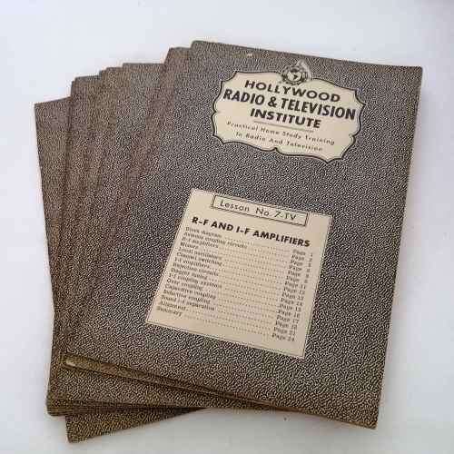 Lot of 10 Hollywood Radio and Television Institute Home Study lesson books