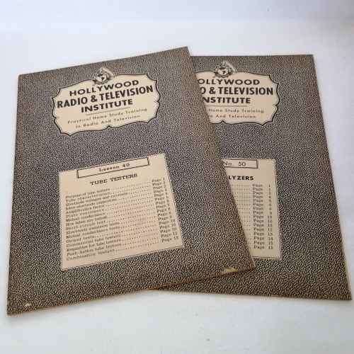 Lot of 10 Hollywood Radio and Television Institute Home Study lesson books