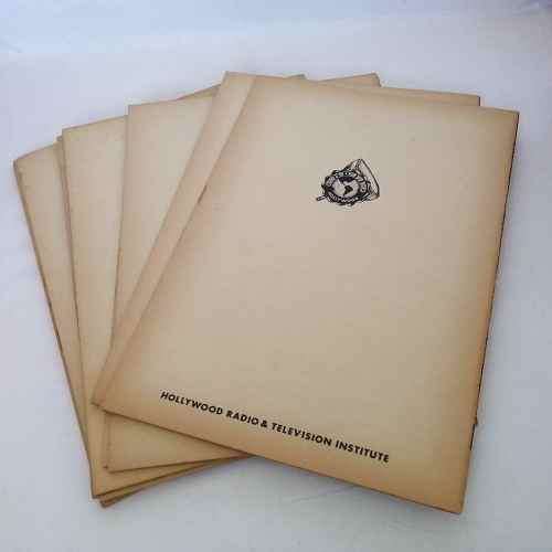 Lot of 10 Hollywood Radio and Television Institute Home Study lesson books