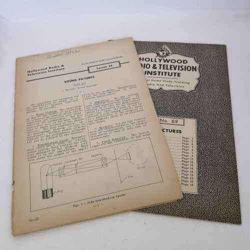 Lot of 19 Hollywood Radio and Television Institute Home Study lesson books - No.68-86