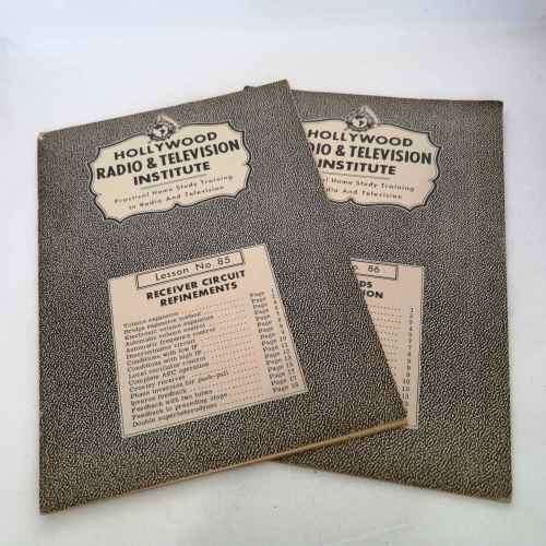 Lot of 19 Hollywood Radio and Television Institute Home Study lesson books - No.68-86