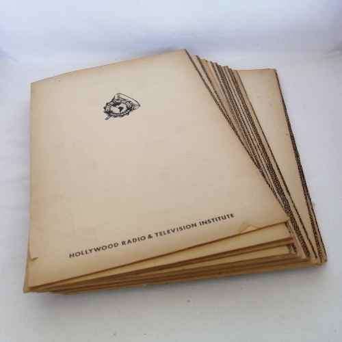 Lot of 19 Hollywood Radio and Television Institute Home Study lesson books - No.68-86