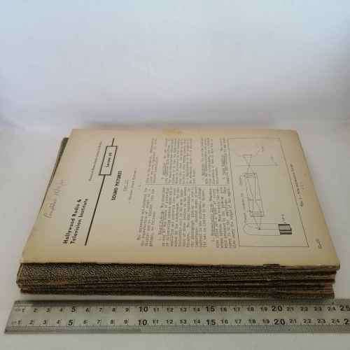 Lot of 19 Hollywood Radio and Television Institute Home Study lesson books - No.68-86
