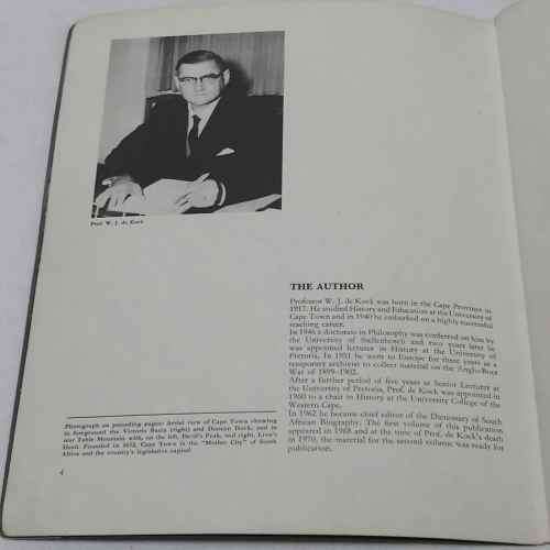 History of South Africa by W.J de Kook