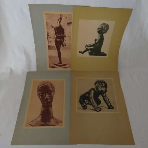 Lot of 10 Wilhelm Lehmbruck`s artwork prints - Each paper 37 x 27 cm