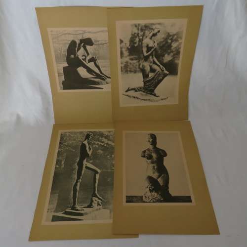 Lot of 10 Wilhelm Lehmbruck`s artwork prints - Each paper 37 x 27 cm