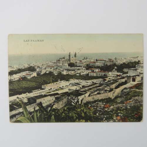 Postcard posted at sea Paquebot, Plymouth to Cape Town with Spanish stamp cancelled 28 may 1908