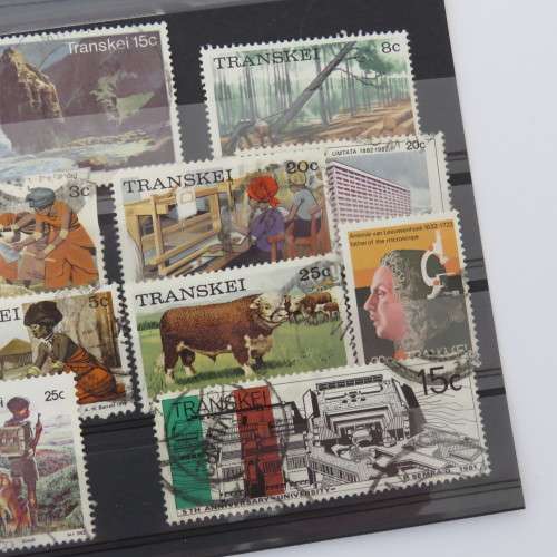 Trainskei lot of 15 stamps with real postal usage - Difficult to get