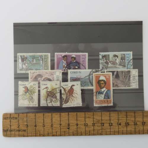 Lot of 10 Ciskei stamps Postally used - Real usage