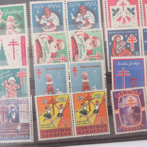 South Africa Christmas stamps - 12 Pairs - 12 Different years