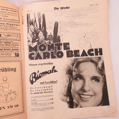 Die Woche 11 July 1931 - Fine condition