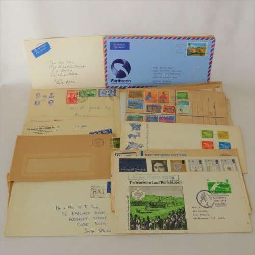Lot of 34 postal covers International - First day covers and others