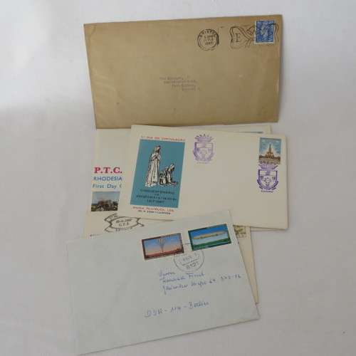 Lot of 34 postal covers International - First day covers and others