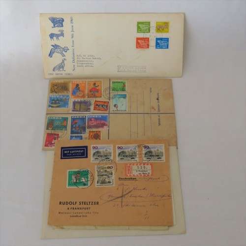 Lot of 34 postal covers International - First day covers and others