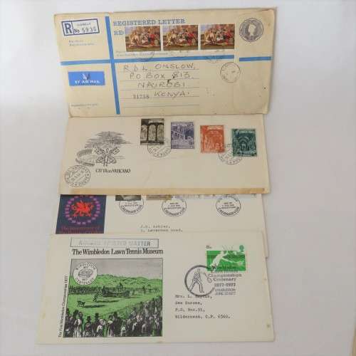 Lot of 34 postal covers International - First day covers and others
