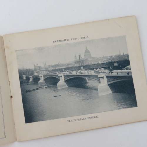 3 x Early 1900`s photo-folio booklets with photographic views of London and suburbs
