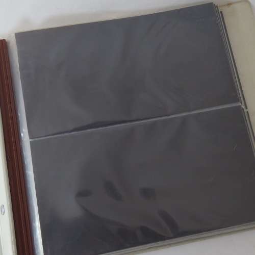 Banknote/FDC album with 128 large pouches - Used album