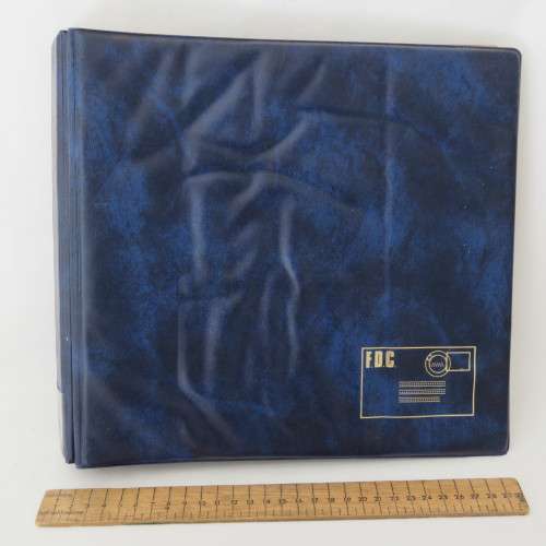 FDC/Banknote album with space for 64 normal and 10 large first day covers