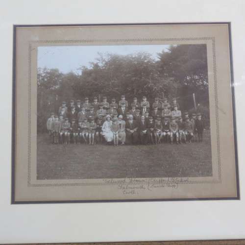 Framed picture of Learners and Personal of Falmouth Selwood House, Cornwall - Late 1800`s