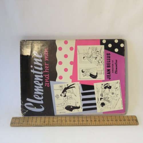 Clementine and her men 1958 cartoon book - Hardcover