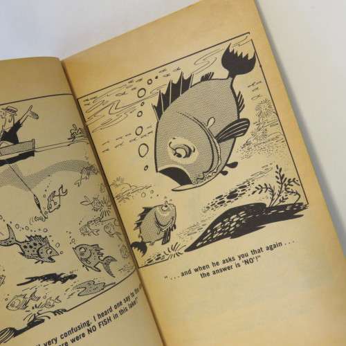 Vintage cartoon softcover by Hal Sherman - Fishing for Laughs